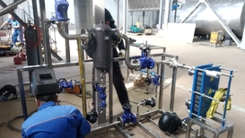 Процесс монтажа контура ГВС ВВУ Виганд